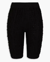 Loulou Studio Cable-knit silk-blend shorts - Black Black