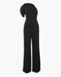 Roland Mouret One-shoulder cady wide-leg jumpsuit - Black Black