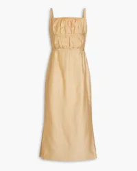 REJINA PYO Nym Lyocell-blend voile midi dress - Neutral Neutral