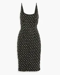 Retrofête Cosmos crystal-embellished crepe dress - Black Black