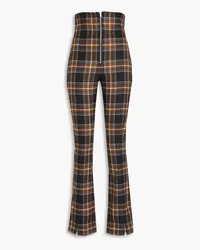 Acne Studios Checked wool straight-leg pants - Gray Gray