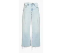 Faded denim wide-leg jeans - Blue