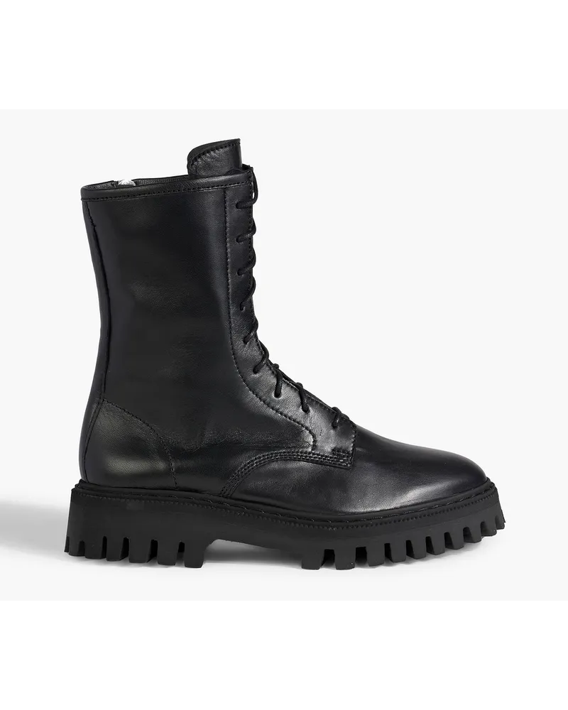 IRO Kosmic leather combat boots - Black Black