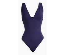 Ribbed swimsuit - Blue