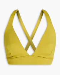 Form and Fold D-G The Tri recycled bikini top - Green Green