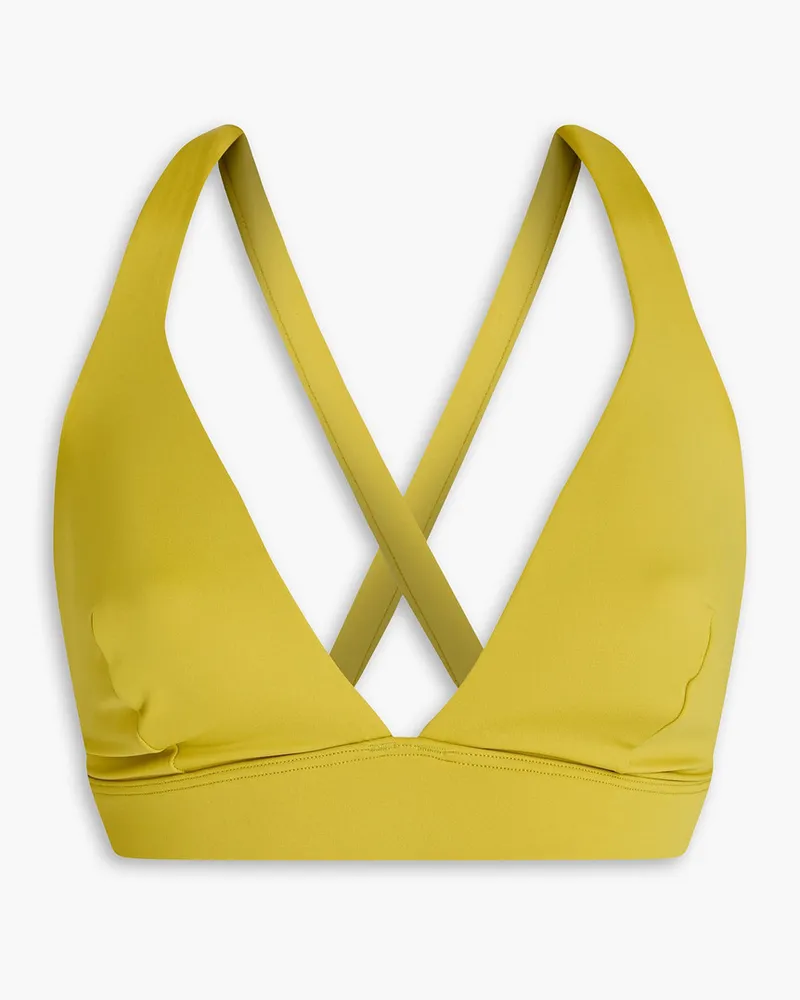 Form and Fold D-G The Tri recycled bikini top - Green Green