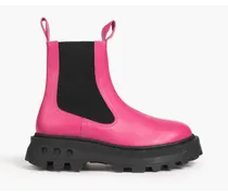 Scrambler leather platform Chelsea boots - Pink