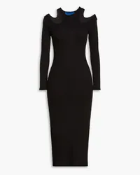 Simon Miller Cutout ribbed jersey midi dress - Black Black