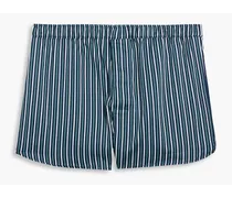 Wellington striped cotton boxer shorts - Blue