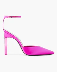 ATTICO Perine satin pumps - Pink Pink