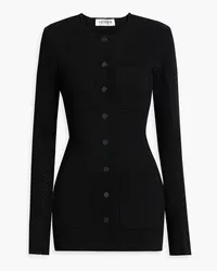 Victoria Beckham Pointelle-knit jacket - Black Black