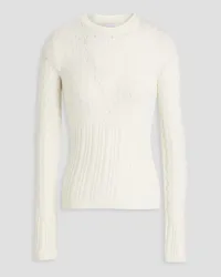 NAADAM Pointelle-knit wool and cashmere-blend sweater - White White