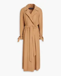 Alberta Ferretti Belted cady trench coat - Brown Brown