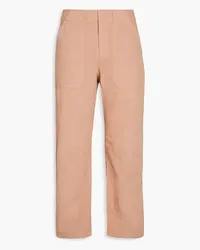 Rag & Bone Leyton cropped cotton straight-leg pants - Pink Pink