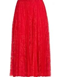 Valentino Garavani Gathered corded lace skirt - Red Red