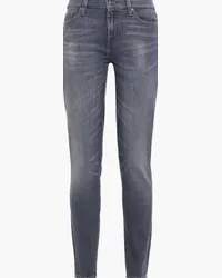 7 for all mankind Embellished mid-rise skinny jeans - Gray Gray