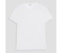 Lotus cotton-jersey T-shirt - White