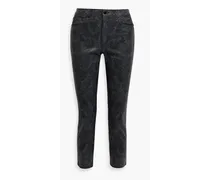 Rag & Bone Nina cropped high-rise straight-leg jeans - Gray Gray