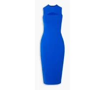 VB Body cutout stretch-knit midi dress - Blue