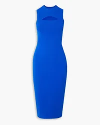 Victoria Beckham VB Body cutout stretch-knit midi dress - Blue Blue