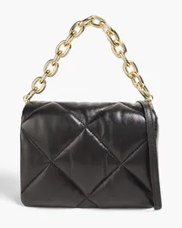 STAND Brynn quilted leather cross-body bag - Black Black