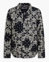 Officine Generale Paisley-print cotton-twill jacket - Blue Blue