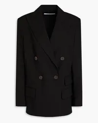 Another Tomorrow Double-breasted hemp-blend blazer - Black Black