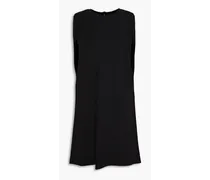 Silk-crepe mini dress - Black