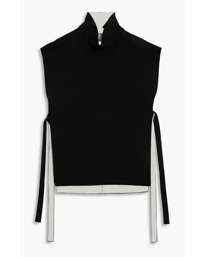 3.1 phillip lim Wool-blend turtleneck top - Black Black