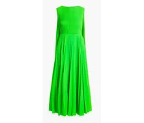 Pleated crepe gown - Green