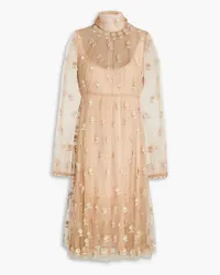 Valentino Garavani Embellished tulle dress - Neutral Neutral