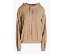 Mélange cashmere hoodie - Neutral