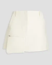 tibi Brushed wool-blend mini skirt - White White