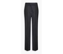 Wool straight-leg pants - Gray