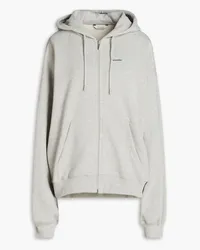 Holzweiler Fortune cotton-blend fleece zip-up hoodie - Gray Gray