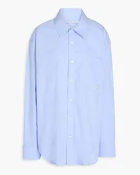 Alexander Wang Cotton-jacquard shirt - Blue Blue