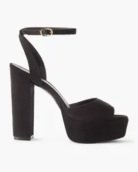 Stuart Weitzman Ryder suede platform sandals - Black Black