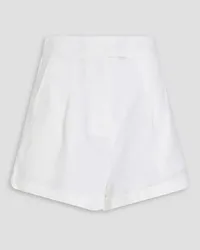 BONDI BORN Antigua linen shorts - White White