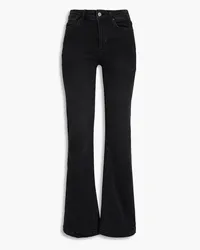 Paige Genevieve mid-rise flared jeans - Black Black