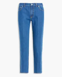 tibi Elfie high-rise straight-leg jeans - Blue Blue