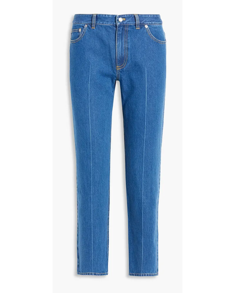 tibi Elfie high-rise straight-leg jeans - Blue Blue