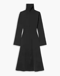 Joseph Silk-blend turtleneck midi dress - Black Black