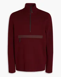 Aztech Mountain Matterhorn shell-trimmed wool turtleneck sweater - Burgundy Burgundy