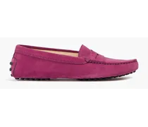 TOD'S Gommino suede loafers - Purple Purple