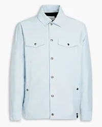 Kitsuné Cotton-blend shell overshirt - Blue Blue