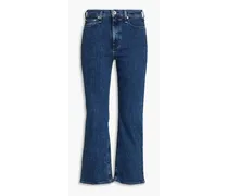 Nina high-rise kick-flare jeans - Blue