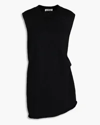 Jil Sander Layered cotton-blend vest - Black Black