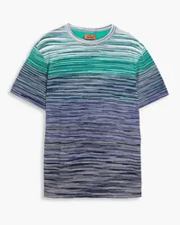 Missoni Space-dyed cotton-jersey T-shirt - Green Green