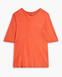 Rick Owens Slub cotton-jersey T-shirt - Orange Orange