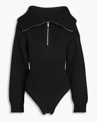 Jacquemus Risoul ribbed merino wool bodysuit - Black Black